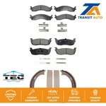 Front Rear Ceramic Brake Pads Parking Shoes Kit Ford F-250 With 8 Lug Wheels. Fixed Price $94.98.