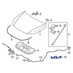 Kia 86300GG000 Front Hood Emblem. Fixed Price $70.77.