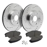 Rear Drilled Brake Rotors + Pads Hyundai Elantra Veloster Kia Forte Soul. Fixed Price $73.49.