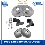 New Brake Rotor & Posi Ceramic W/ Rear Drum Shoe Front Kit For Pontiac Chevy. Fixed Price $265.06.