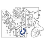 Ford F-250 Super Duty 2023-2026 PC3Z2648A Rear Parking Brake Shoe. Fixed Price $145.50.