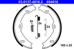 Brake Shoe Set, Parking Ate 03.0137-4016.2. Fixed Price $75.39.