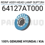 64127AT000 Genuine Hyundai / Kia Reinf Assy-head Lamp Supt,rh. Fixed Price $26.64.