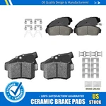 Front +rear Ceramic Disc Brake Pads W/hardware For Honda Accord 2003 2004-2007. Fixed Price $48.01.