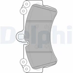 LP1997 Delphi Brake Pad Set, Disc For Audi, Porsche, Vw. Fixed Price $73.73.
