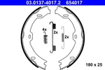 Ate 03.0137-4017.2 Brake Shoe Set, Parking For Mercedes-benz. Fixed Price $76.21.