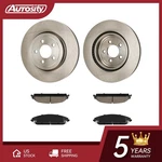 Front Brake Rotors And Pads Kit Fits 2011-2013 Dodge Charger 3.6L 53023 1058. Fixed Price $102.59.