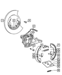 Genuine Mopar Disc Brake Caliper Adapter Right 5073646AA. Fixed Price $190.09.