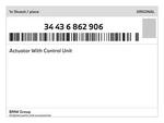 Genuine Bmw Actuator With Control Unit 34-43-6-862-906 New. Fixed Price $2390.17.