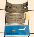 Nos 1940-1966 Buick Front Or Rear Brake Lining Set Gm: 5467225 42 50 51 52. Fixed Price $34.50.