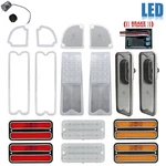 67-68 Chevy Gmc Truck Led Clear Tail Marker Park Lamp Lenses & Brake Module Set. Fixed Price $376.15.