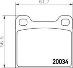 Mintex Front/rear Axle Brake Pad Set, Disc MDB1002. Fixed Price $19.35.