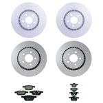Hella Front & Rear Vented Rotor Low-met Disc Brake Pad Kit For Volvo XC90 03-13. Fixed Price $366.95.