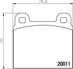 Mintex Front Axle Brake Pad Set, Disc MDB1003. Fixed Price $22.41.