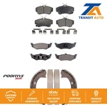 Front Rear Semi-metallic Brake Pads And Parking Shoe Kit For Chrysler Pt Cruiser. Fixed Price $71.40.