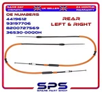 2X Handbrake Cable Rear Lh & Rh For Renault Master Vauxhall Movano Nissan NV400. Fixed Price $75.19.