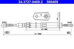 Ate 24.3727-0409.2 Cable, Parking Brake For Mercedes-benz. Fixed Price $24.43.