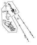 Genuine Mopar Parking Brake Cable Left Rear 52125207AF. Fixed Price $42.03.