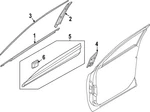 Genuine Kia Body Side Molding 87722-DW300. Fixed Price $367.03.
