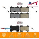 Front Rear Ceramic Disc Brake Pads & Wear Sensor Kit For Mercedes-benz SLK55 Amg. Fixed Price $126.51.