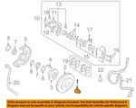 Kia Oem 01-05 Rio Front Suspension Brake Components-axle Nut Right MD06Y33042. Fixed Price $19.51.