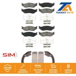 Front Rear Semi-metallic Brake Pads Parking Shoe Kit Ford International Duty. Fixed Price $102.49.
