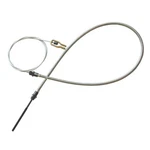 1972-1974 Valiant Dart A-body Front Parking Brake Emergency Cable Stainless. Fixed Price $84.00.