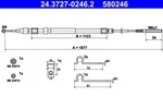 Ate Parking Brake Cable For Bmw E39 34411162999. Fixed Price $18.67.
