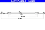 Front Ate 24.3727-0462.2 Cable Pull, Parking Brake For Mercedes-benz. Fixed Price $37.32.
