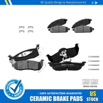 Front +rear Ceramic Brake Pads For 2005 - 2010 Jeep Grand Cherokee Commander. Fixed Price $50.20.
