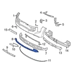 For Kia Carnival 2025-2026 86577R0500AAL Front Upper Bumper Trim. Fixed Price $131.23.