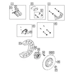 For Jeep Compass 2021-2025 68519250AA Rear Parking Brake Actuator. Fixed Price $85.26.