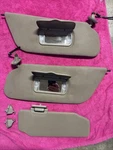 1999 2007 Ford F250 Sun Tan Cloth Lighted Mirror Lh Rh Oem Visors F350 V18. Fixed Price $89.99.