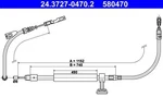 For Ate 24.3727-0470.2 Cable, Parking Brake. Fixed Price $47.14.