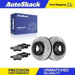 Front Drilled Slotted Brake Rotors Ceramic Pads Ford, Escape 2005-2010. Fixed Price $83.96.