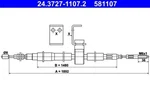 Ate Parking Brake Cable For Saab 9000 8970741. Fixed Price $49.34.