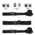 Ford Fairlane 1968 - 1969 Standard 2PT Black Retractable Bench Seat Belt Kit W/. Fixed Price $195.50.