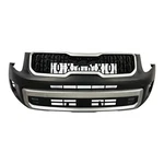 Fit 2023-2024 Kia Telluride Front Bumper Complete W/ Foglights. Fixed Price $1349.00.