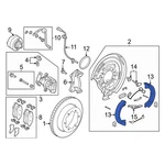 Ford TRANSIT-350 Hd 2020-2025 LK4Z2200E Rear Parking Brake Shoe. Fixed Price $117.05.