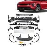 For Kia K4 2025 Front Bumper Cover Grille Skid Plate Fender Flare 13PCS. Fixed Price $1999.98.