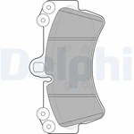 Delphi LP1997 Brake Pad Set, Disc For Audi, Porsche, Vw. Fixed Price $54.62.