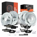 Drilled Brake Rotors & Ceramic Pads Ford Mazda Mercury Front And Rear. Fixed Price $236.59.