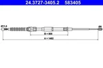 Ate Parking Brake Cable For Vw Beetle 5C0609721BA. Fixed Price $15.29.