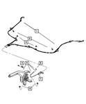 Genuine Mopar Parking Brake Cable Right 4877018AC. Fixed Price $60.58.