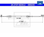Cable Pull, Parking Brake Ate 24.3727-0235.2 For Bmw X3. Fixed Price $37.21.