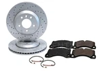 Front Drilled Brake Discs Pads Wire Sensors For Porsche Cayenne 3.0 3.6 4.8 10 -. Fixed Price $257.56.
