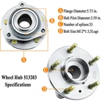Front Wheel Hub Bearings For Chevy Impala/ Buick Regal Pontiac Grand Prix 513203. Fixed Price $39.99.