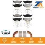 Front Rear Ceramic Brake Pads & Parking Shoe Kit Ford F-450 Super Duty F-550. Fixed Price $124.17.