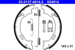 Ate 03.0137-4014.2 Brake Shoe Set, Parking For Chrysler, Lancia, Mercedes-be. Fixed Price $82.49.