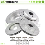 Brake Pads & Rotors Front Rear For Crown Victoria Mercury Grand Marquis Drilled. Fixed Price $185.10.